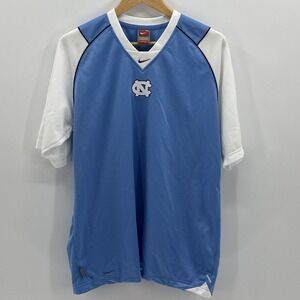 Nike Fit Shirt Mens M UNC North Carolina Tar Heels Warm Up Y2k 90s Center Swoosh
